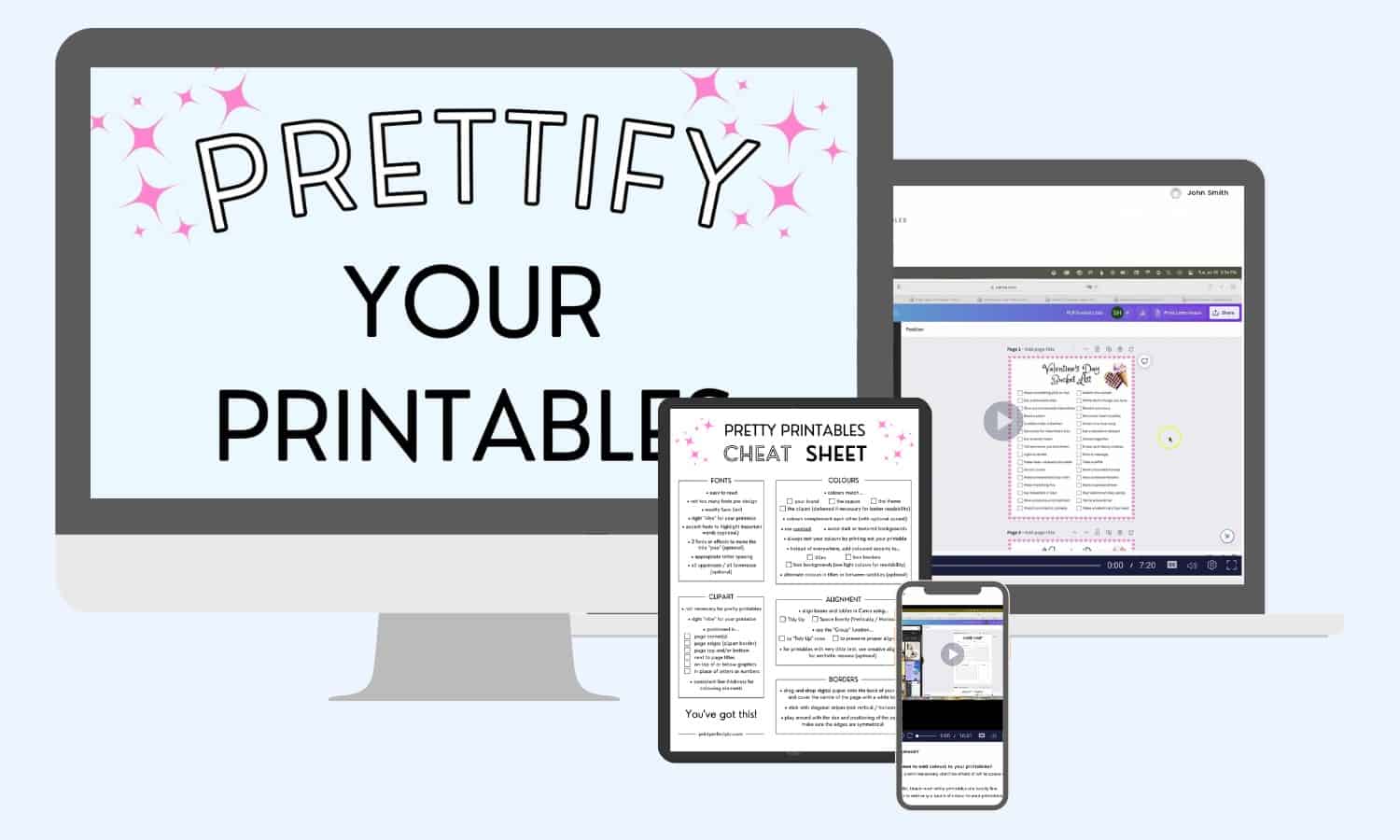 Course Details: Prettify Your Printables - Print Perfect Creative