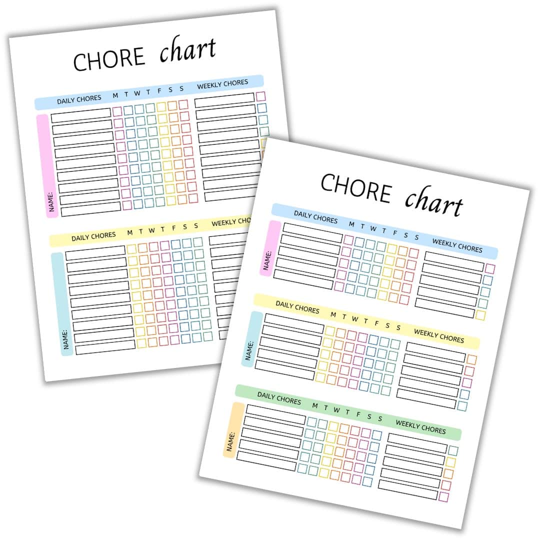 Product Details: PLR Kids' Chart Bundle - Print Perfect Creative